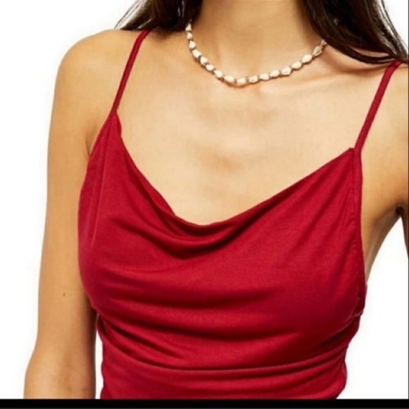 Free People Intimately Disco Days Red Camisole Top S NWT - Picture 4 of 6